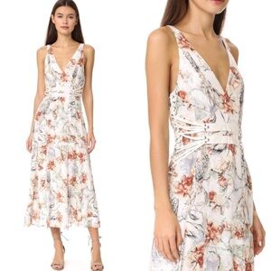 Haute Hippie Heliopolis Corset Midi Dress